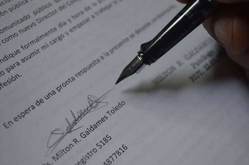 Firma de Milton Galdames Toledo